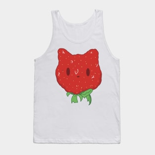 red strawberry cat aesthetic dollette coquette pack Tank Top